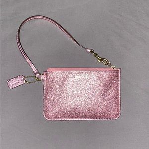 Pink Coach Wristlet